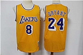 Lakers 8 & 24 Kobe Bryant Yellow 2020 Hardwood Classics Jersey,baseball caps,new era cap wholesale,wholesale hats